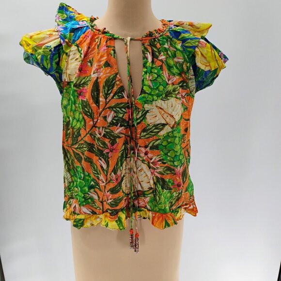FARM RIO CAIPIRINHA Top in tropical design size M - Picture 4 of 16